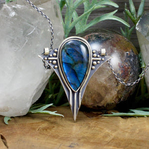 Voyager Pendant // Labradorite - Acid Queen Jewelry