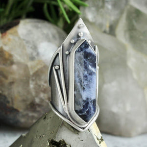 Amplifier Ring // Sodalite - Size 7