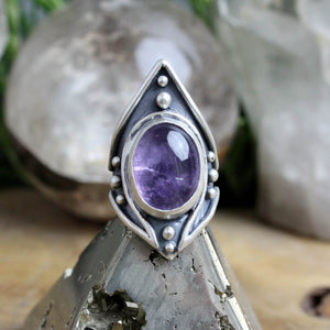 Warrior Ring // Amethyst - Size 5 - Acid Queen Jewelry