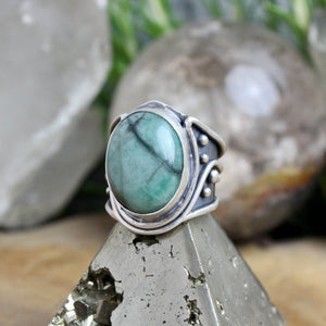 Warrior Ring // Emerald - Size 7 - Acid Queen Jewelry