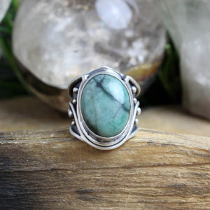 Warrior Ring // Emerald - Size 7 - Acid Queen Jewelry