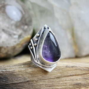 Warrior Ring // Amethyst - Size 5 - Acid Queen Jewelry