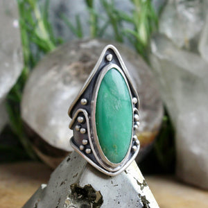Warrior Ring // Chrysopase - Size 8 - Acid Queen Jewelry