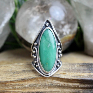 Warrior Ring // Chrysopase - Size 8 - Acid Queen Jewelry