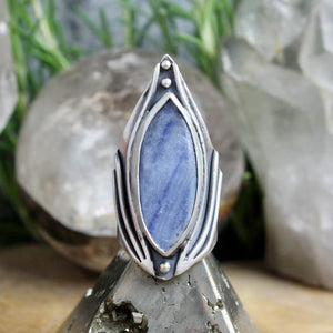 Warrior Ring // Kyanite  - Size 8.5 - Acid Queen Jewelry