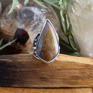 Warrior Ring // Agate  - SIZE 8 - Acid Queen Jewelry