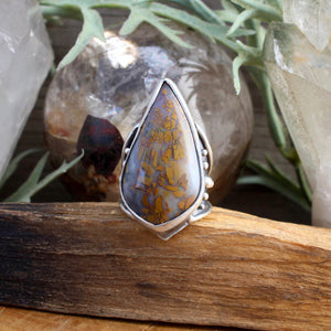 Warrior Ring // Agate  - SIZE 8 - Acid Queen Jewelry