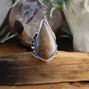 Warrior Ring // Agate  - SIZE 8 - Acid Queen Jewelry
