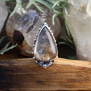 Warrior Ring // Lodolite  - SIZE 6 - Acid Queen Jewelry