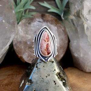 Warrior Ring // Mexican Fire Opal - SIZE 6 - Acid Queen Jewelry