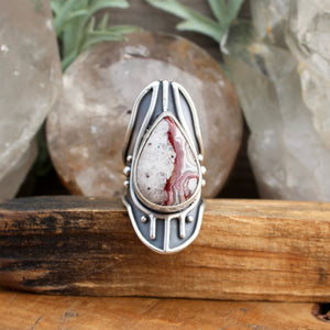 Warrior Shield Ring // Agate - SIZE 7 - Acid Queen Jewelry