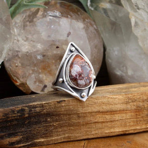 Warrior Ring // Mexican Fire Opal - SIZE 9 - Acid Queen Jewelry