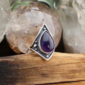 Warrior Ring // Amethyst - SIZE 8 - Acid Queen Jewelry