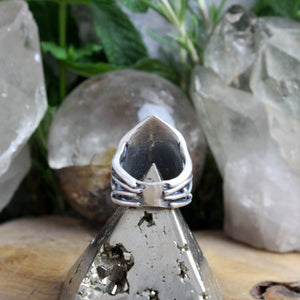 Warrior Laced Ring // Green Quartz - Size 8.25 - Acid Queen Jewelry