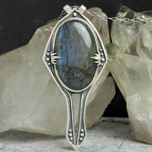 Circe's Scrying Mirror Necklace // Labradorite