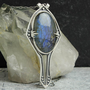 Circe's Scrying Mirror Necklace // Labradorite