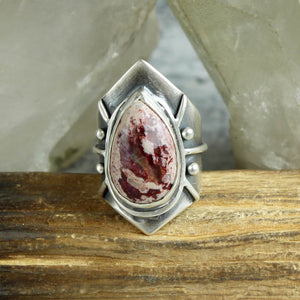 Warrior Ring // Mexican Fire Opal - Size 7