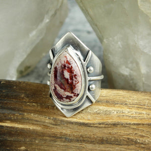 Warrior Ring // Mexican Fire Opal - Size 7