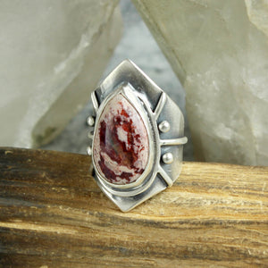 Warrior Ring // Mexican Fire Opal - Size 7