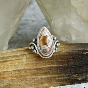Warrior Ring // Mexican Fire Opal - Size 6.5