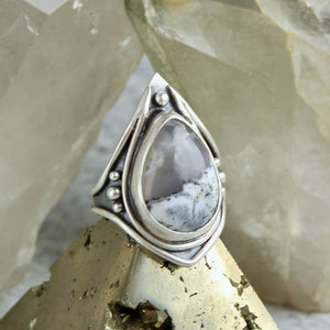 Warrior Ring // Dendritic Opal - Size 9