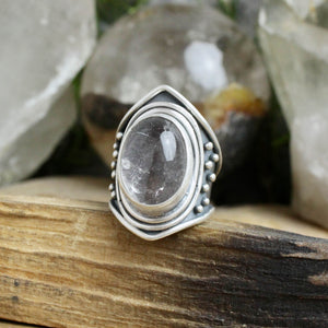 Warrior Ring // Hematoid Quartz - Size 7.25 - Acid Queen Jewelry