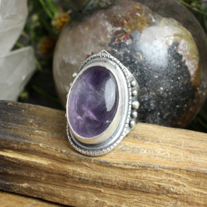 Warrior Ring // Amethyst - Size 9.5 - Acid Queen Jewelry