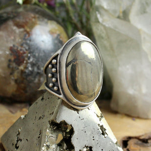 Warrior Ring //  Pyrite - Size 9.75 - Acid Queen Jewelry