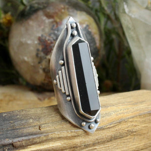 Amplifier Ring // Onyx - Size 6 - Acid Queen Jewelry