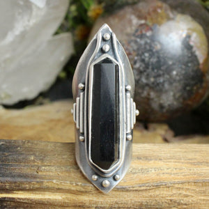 Amplifier Ring // Onyx - Size 6 - Acid Queen Jewelry
