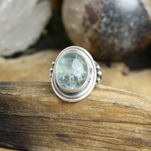 Warrior Ring //  Aquamarine - Size 9