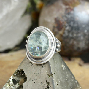 Warrior Ring //  Aquamarine - Size 9