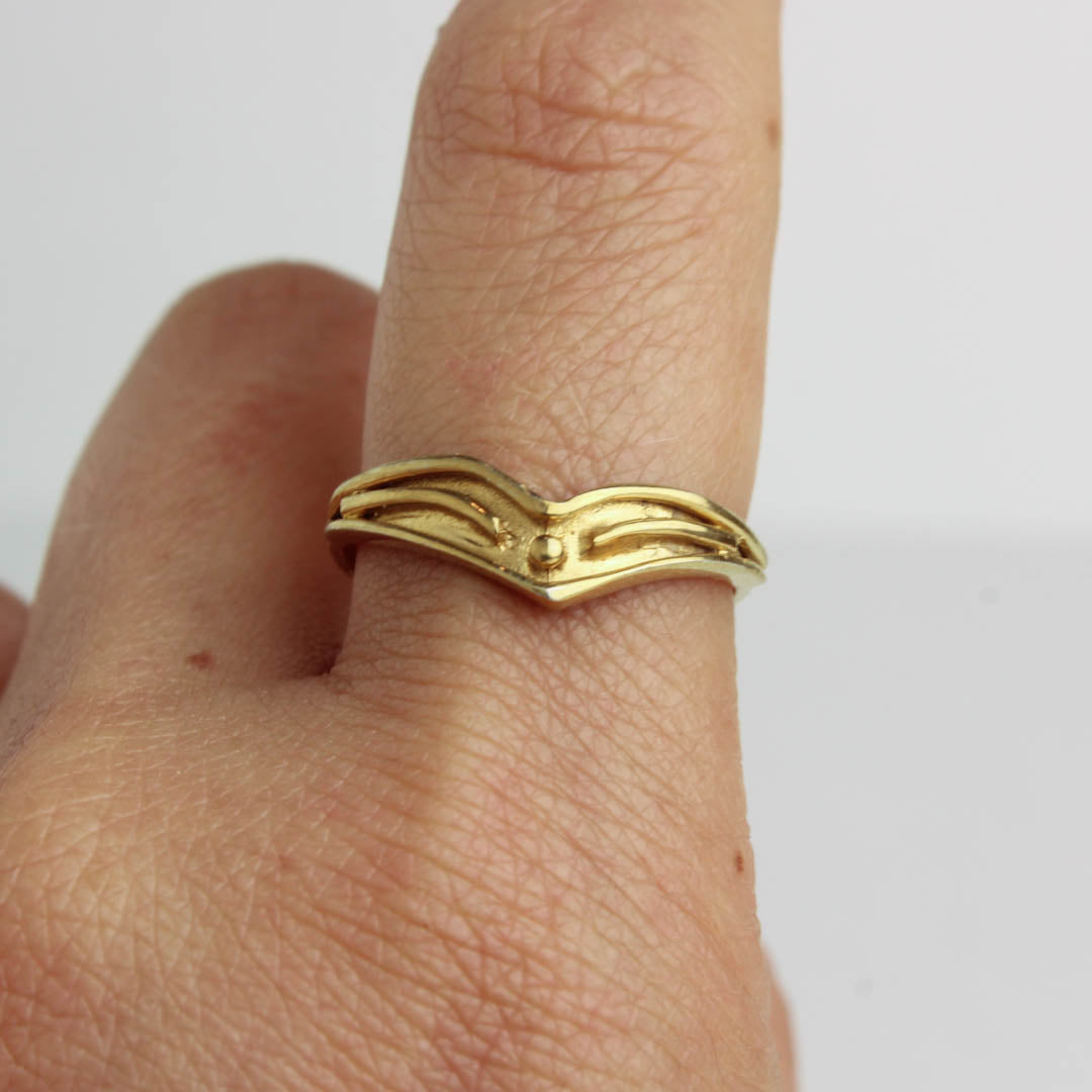 Sunna Ring - Stacker ring - 14K Gold - Acid Queen Jewelry