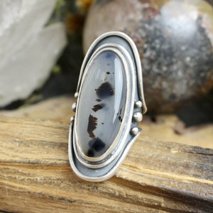 Warrior Shield Ring // Agate - Size 6