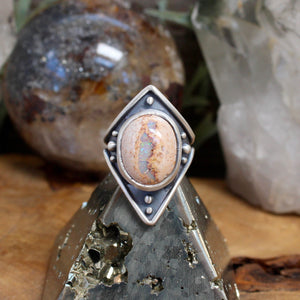 Warrior Ring // Mexican Fire Opal - Size 7 - Acid Queen Jewelry