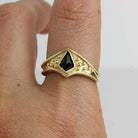 Brigid Ring - Black Spinel - 14K Gold - Acid Queen Jewelry