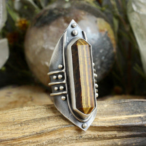 Amplifier Ring // Tigers Eye - Size 8.5