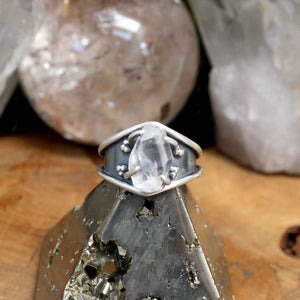 Warrior Captured Quartz //  Quartz- SIZE 8 - Acid Queen Jewelry