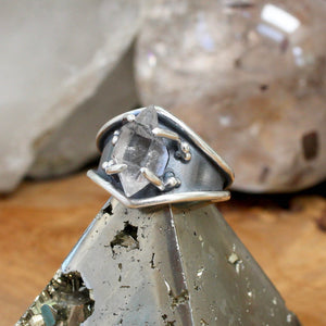 Warrior Captured Quartz //  Quartz- SIZE 7 - Acid Queen Jewelry