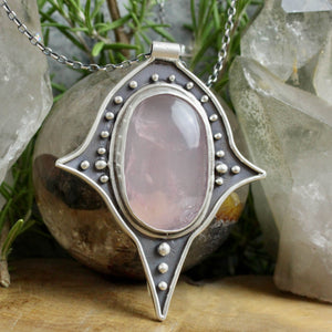 Voyager Necklace  // Rose Quartz