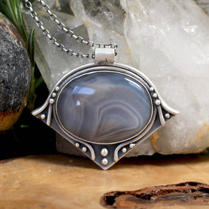 Voyager Pendant // Agate - Acid Queen Jewelry