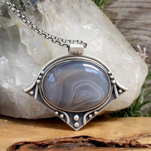 Voyager Pendant // Agate - Acid Queen Jewelry
