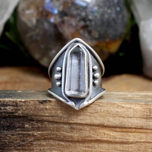 Warrior Ring // Quartz Point - Size 6 - Acid Queen Jewelry