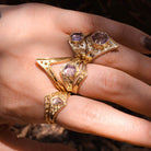 Brigid Ring - Amethyst - 14K Gold - Acid Queen Jewelry