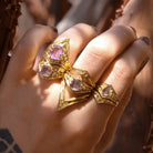 Brigid Ring - Amethyst - 14K Gold - Acid Queen Jewelry