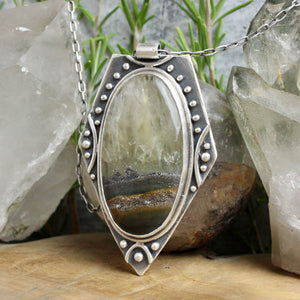 Voyager Necklace //  Inclusion Honey Quartz