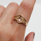 Brigid Ring - Amethyst - 14K Gold - Acid Queen Jewelry