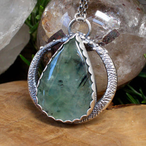 Serpent Queen Necklace // Prehnite - Acid Queen Jewelry