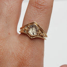 Venus Ring - Tourmalated Quartz- 14K Gold - Acid Queen Jewelry