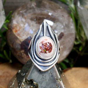 Warrior Ring // Mexican Fire Opal - Size 7.5 - Acid Queen Jewelry